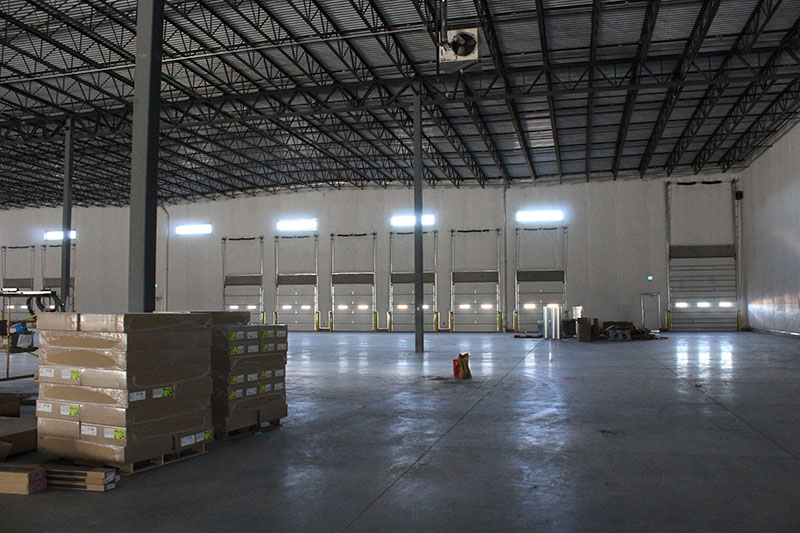 interior of empty warehouse